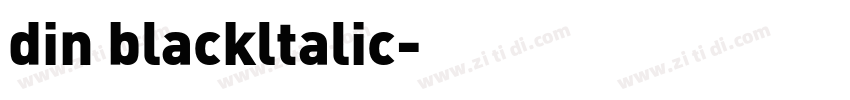 din blackltalic字体转换